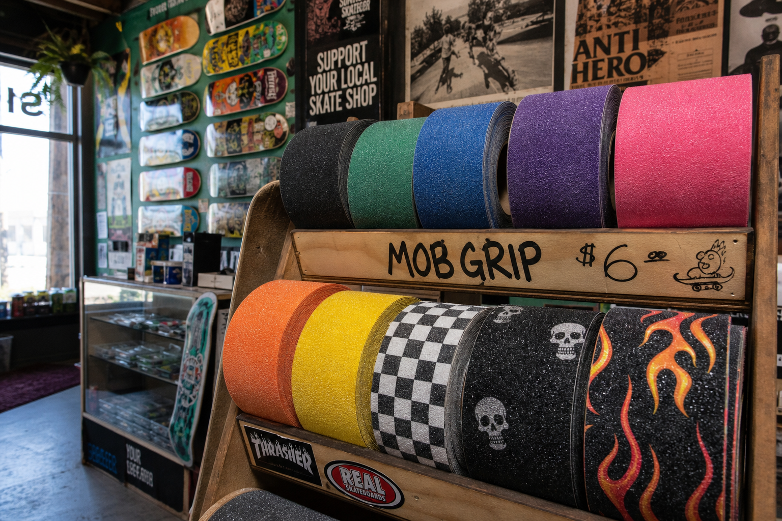 Grip tape in different colours